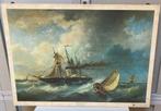 Reproductie Rader Stoomschip ca 1850 J.W. Gruyter, Antiek en Kunst, Ophalen