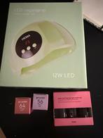 LED Nagellak Set + 2 Nagellak Kleuren, Nieuw, Ophalen of Verzenden, Handen en Nagels, Make-up