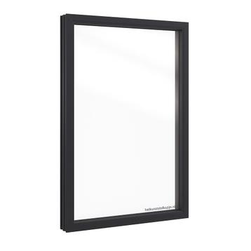 Partij van 14 stuks vast glas kunststof kozijnen. 143 x 180 beschikbaar voor biedingen