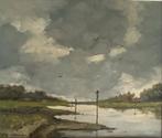 Johannes van Bijsterveldt - Rivierlandschap Het Gein, 1983, Ophalen of Verzenden