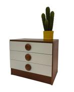Vintage Compacte Ladekastje Mid Century Design, Huis en Inrichting, Kasten | Ladekasten, Vintage, Vintage, 50 tot 100 cm, Zo goed als nieuw