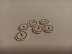 NIEUW: White Tile, Round 2 x 2 with Bottom Stud Holder with, Lego, Nieuw, Ophalen of Verzenden, X