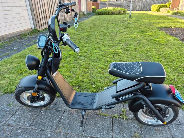 Spider Wheelz e-chopper 2021--  993km gereden -- gr, Fietsen en Brommers, Snorfietsen en Snorscooters, Gebruikt, Overige merken