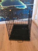 Zwarte hondenbench honden bench zwart  inklapbaar, Ophalen, Zo goed als nieuw, Minder dan 75 cm, Minder dan 65 cm
