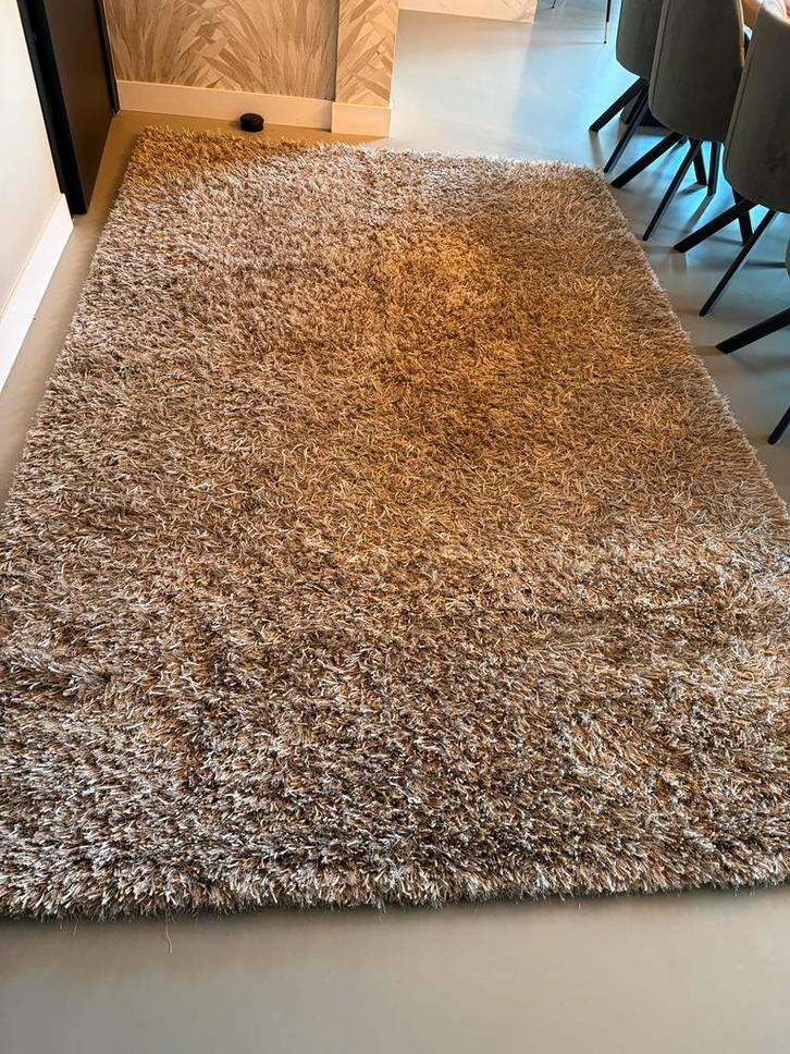 Mooi Perez vloerkleed - Beige/Bruin/Goud, Huis en Inrichting, Stoffering | Tapijten en Kleden, Zo goed als nieuw, 150 tot 200 cm