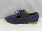 Mint & Berry, maat 38, blauwe suède veterschoenen., Schoenen met lage hakken, Zo goed als nieuw, Mint & Berry, Verzenden