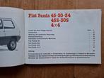 Fiat Panda (inc. 4x4) handleiding, Ophalen of Verzenden