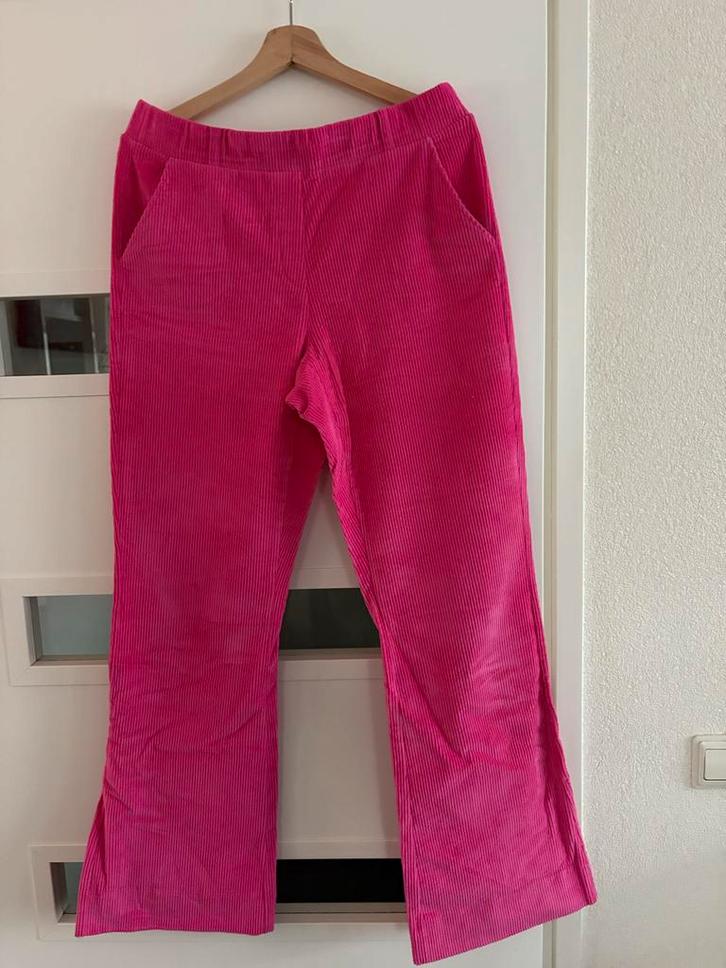 Roze Studio Anneloes Ribbroek L- Zo Goed Als Nieuw!, Kleding | Dames, Broeken en Pantalons, Zo goed als nieuw, Maat 42/44 (L)