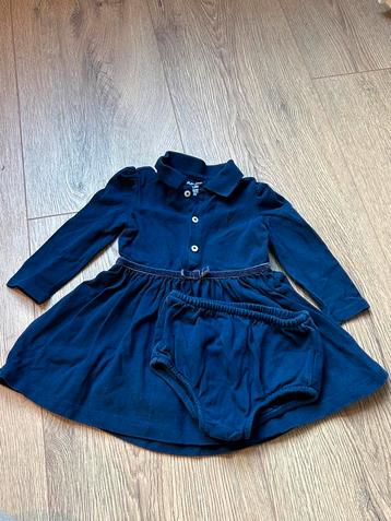 Ralph Lauren navy jurkje met broekje maat 9M beschikbaar voor biedingen