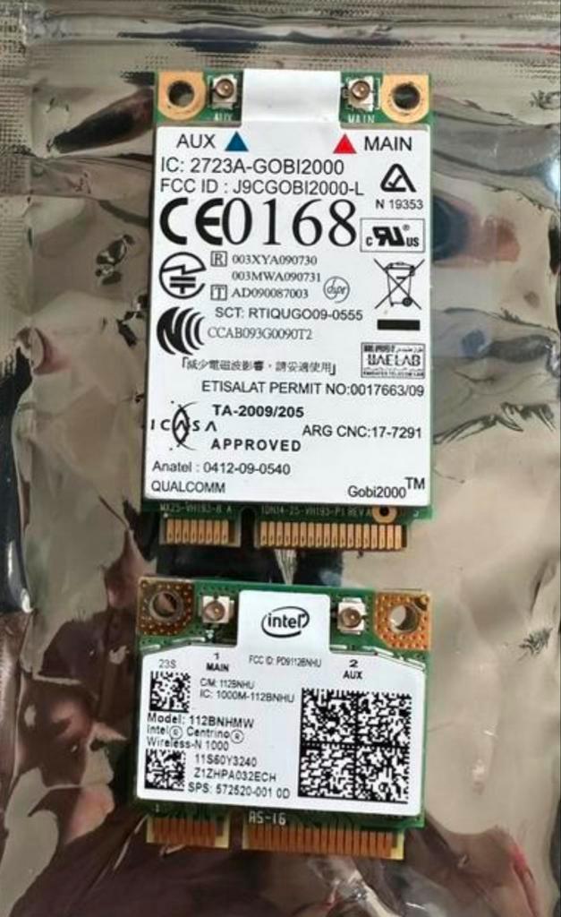 Lenovo Laptop Modules - WiFi/WWAN Kaarten, Computers en Software, Netwerkkaarten, Gebruikt, Intern, Ophalen of Verzenden