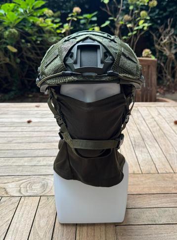 Upgrade glass fiber ballisitc helmet EMR camo + balaclava beschikbaar voor biedingen