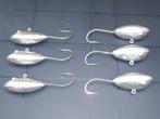 250 en 300gr ovale loodkoppen met 8/0, 9/0 of 10/0 jighaken, Watersport en Boten, Ophalen of Verzenden, Nieuw, Dobber of Lood