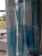 Lichtblauwe Wave Vitrage Gordijnen, Huis en Inrichting, Stoffering | Gordijnen en Lamellen, Gebruikt, 200 cm of meer, Ophalen of Verzenden