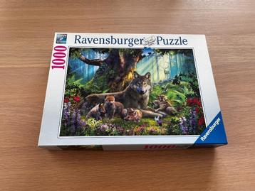 Ravensburger Puzzle - Puzzel 1000 stukjes - Wolven roedel beschikbaar voor biedingen