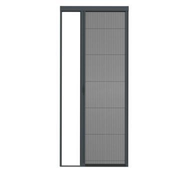NIEUW Plisséhordeur antraciet 96x203 cm, Doe-het-zelf en Verbouw, Deuren en Horren, Nieuw, Hordeur, 200 tot 215 cm, 80 tot 100 cm