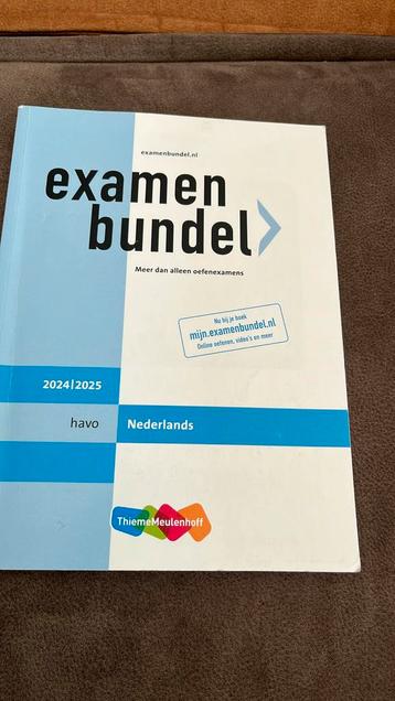 Examenbundel havo nederlands 2024/2025 beschikbaar voor biedingen