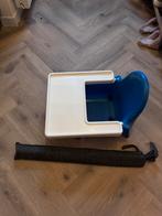 Ikea kinderstoel blauwmet tafel, Ophalen, Gebruikt, Stoel(en)