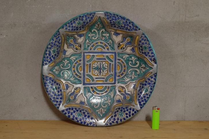 aardewerk schaal Marokko   vintage   in zeer mooie staat, Huis en Inrichting, Woonaccessoires | Schalen en Manden, Zo goed als nieuw
