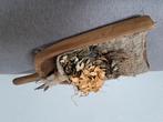 Houten schep met toef., Huis en Inrichting, Woonaccessoires | Droogbloemen, Ophalen, Zo goed als nieuw