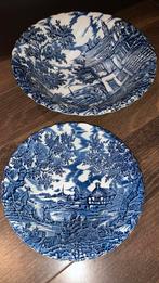 Myott The Hunter Serveerschalen Blauw/Wit, Ophalen of Verzenden