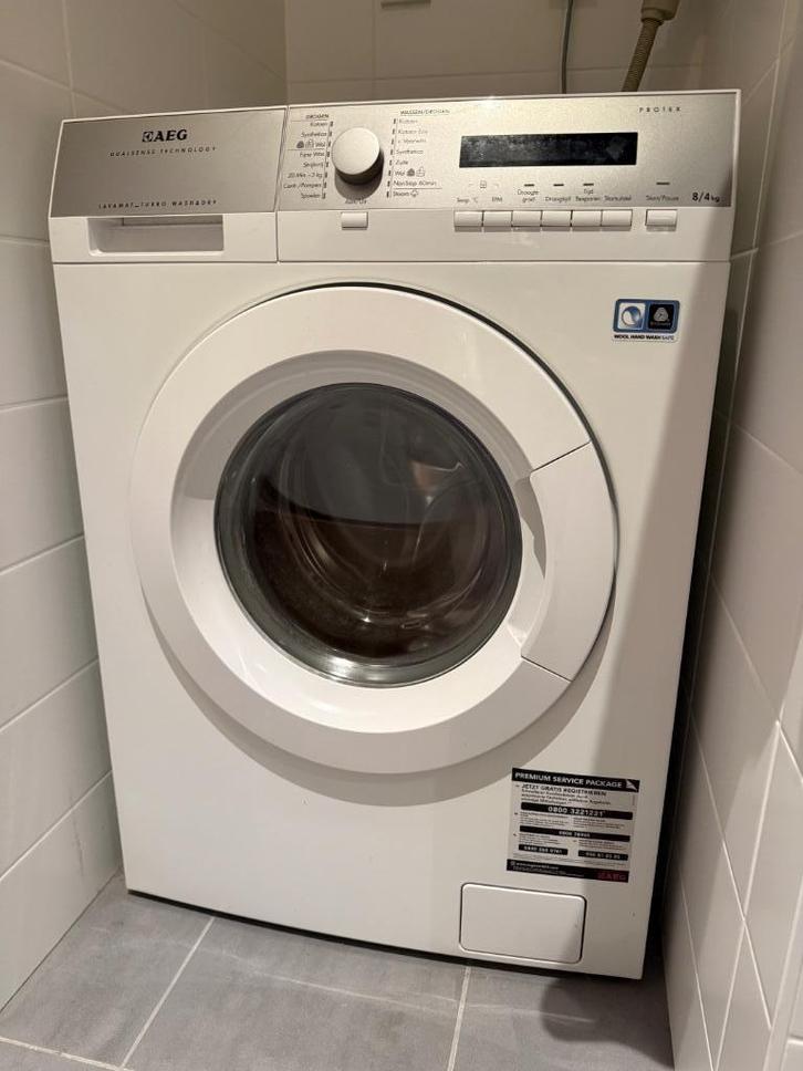 AEG Wasmachine, Witgoed en Apparatuur, Wasmachines, Gebruikt, 6 tot 8 kg, 85 tot 90 cm, 1200 tot 1600 toeren, Kort programma, Wolwasprogramma