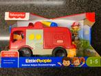 Fischer-Price Little People Brandweerwagen, Met geluid, Ophalen of Verzenden, Auto of Voertuig, Zo goed als nieuw