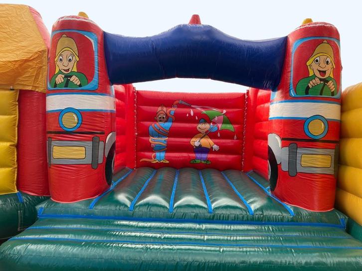 Springkussen brandweer te koop, Hobby en Vrije tijd, Feestartikelen | Verhuur, Zo goed als nieuw, Overige, Ophalen