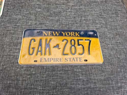 Kentekenplaat New York USA Nummerplaat nummerbord License NY, Verzamelen, Automerken, Motoren en Formule 1, Gebruikt, Auto's, Ophalen of Verzenden