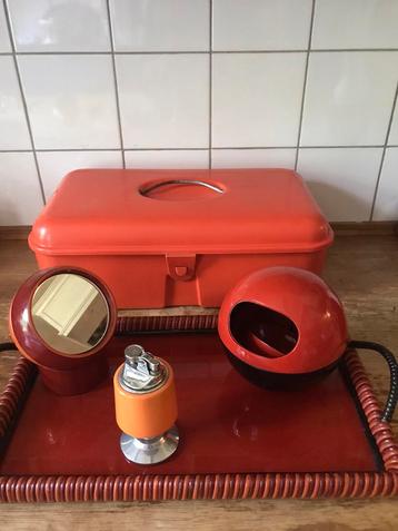 Vintage broodtrommel snackbakjes Aansteker spiegel servetrin beschikbaar voor biedingen
