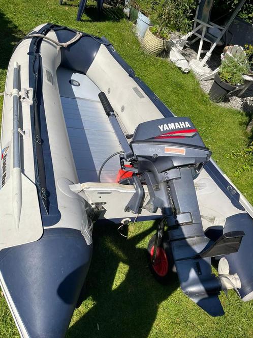 Rubberboot 3m + yamaha 8pk, Watersport en Boten, Buiten- en Binnenboordmotoren, Gebruikt, Benzine, Ophalen