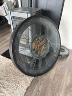 Grote Decoratieve Wandklok met Tandwielen, Huis en Inrichting, Woonaccessoires | Klokken, Ophalen of Verzenden, Gebruikt, Analoog