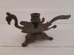 Antieke kandelaar vogel feniks, Ophalen of Verzenden