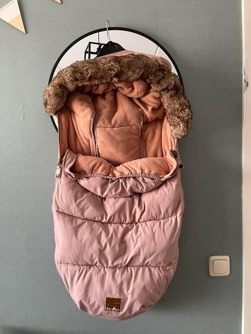 Elodie voetenzak roze met bontkraag kinderwagen/buggy, Kinderen en Baby's, Buggy's, Gebruikt, Overige merken, Voetenzak, Ophalen of Verzenden