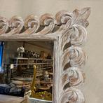 Barok Spiegel – houten lijst wit - 200 x 100 cm -TTM Wonen, Www.ttmwonen.nl, Nieuw, Ophalen of Verzenden, Info@ttmwonen.nl