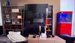 Moderne stevige Italiaanse design tv-kast met schuifdeur in, Ophalen, Minder dan 100 cm, 25 tot 50 cm, Glas