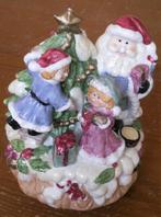 Kerst muziekdoosje porselein kerstman kinderen kerstboom, Ophalen of Verzenden, Zo goed als nieuw