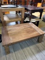 Salontafels, teak onbehandeld en koloniaal, Ophalen of Verzenden, Rechthoekig, Teakhout