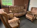 Stoffen bankstel en fauteuils., Ophalen, Gebruikt, Driepersoons, 75 tot 100 cm