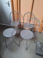 4 brocante tuinstoelen, Ophalen, Zo goed als nieuw