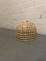 licht gekleurde bamboe lamp, Huis en Inrichting, Lampen | Lampenkappen, Ophalen of Verzenden, Zo goed als nieuw, Rond