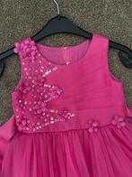 Feestjurk meisje roze fuchsia maat 110/116, Ophalen of Verzenden, Gebruikt, Meisje, Jurk of Rok