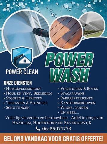 Reiniging Gezocht? Wij Power Washen Alles Schoon! beschikbaar voor biedingen