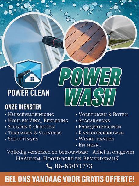 Reiniging Gezocht? Wij Power Washen Alles Schoon!, Vacatures, Vacatures | Schoonmaak en Facilitaire diensten, Overige vormen