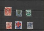 6 x perfin S.M.N op kindzegels en rode kruiszegel, Ophalen of Verzenden, T/m 1940, Gestempeld