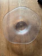 Glazen schaal tincraquelé, Gebruikt, Schaal, Ophalen of Verzenden, Glas