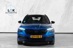 Skoda Kamiq 1.5 TSI Monte Carlo PANO|LED|CAMERA|TRKHK|CARPLA, Auto's, Stof, Euro 6, 4 cilinders, Blauw