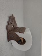 gietijzeren w.c. rolhouder/toiletrolhouder bruin, Ophalen of Verzenden, Gebruikt, Bruin