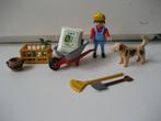 playmobil boer met kruiwagen en hond, Ophalen of Verzenden, Zo goed als nieuw
