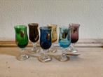 Sale 6 borrelglaasjes *tres belle*, Verzenden, Zo goed als nieuw, Borrel- of Shotglas
