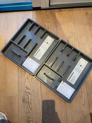 2 Nieuwe Bestekbakken - Zwart beschikbaar voor biedingen
